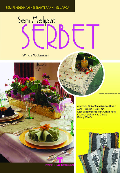 Sampul buku Seni Melipat Serbet